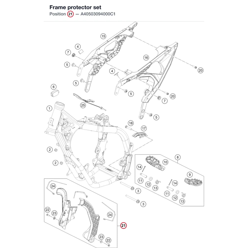 Frame protector set