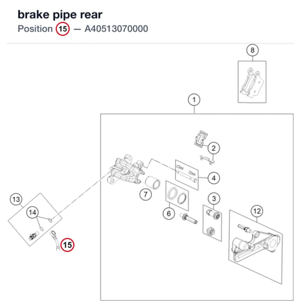 brake pipe rear