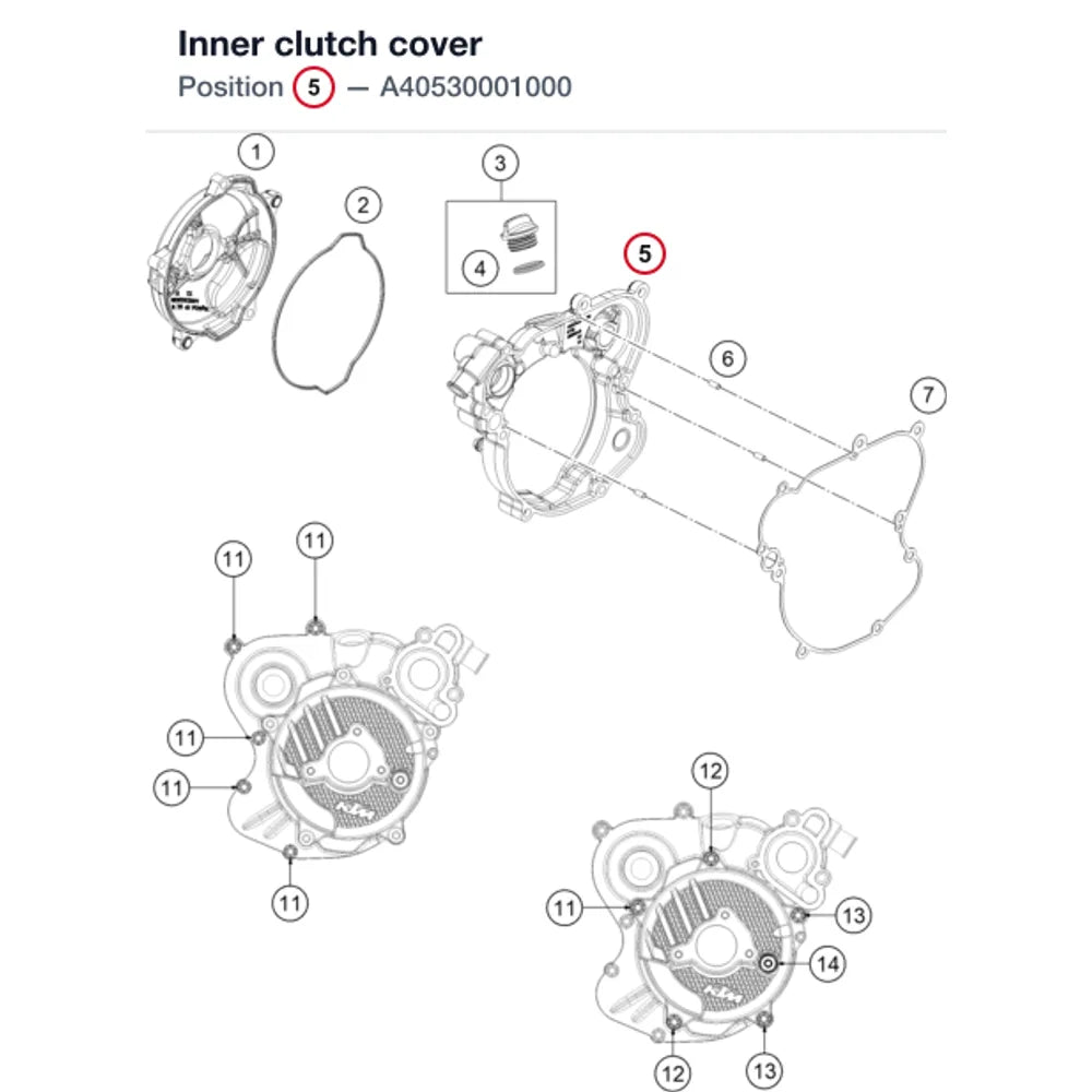 Inner clutch cover