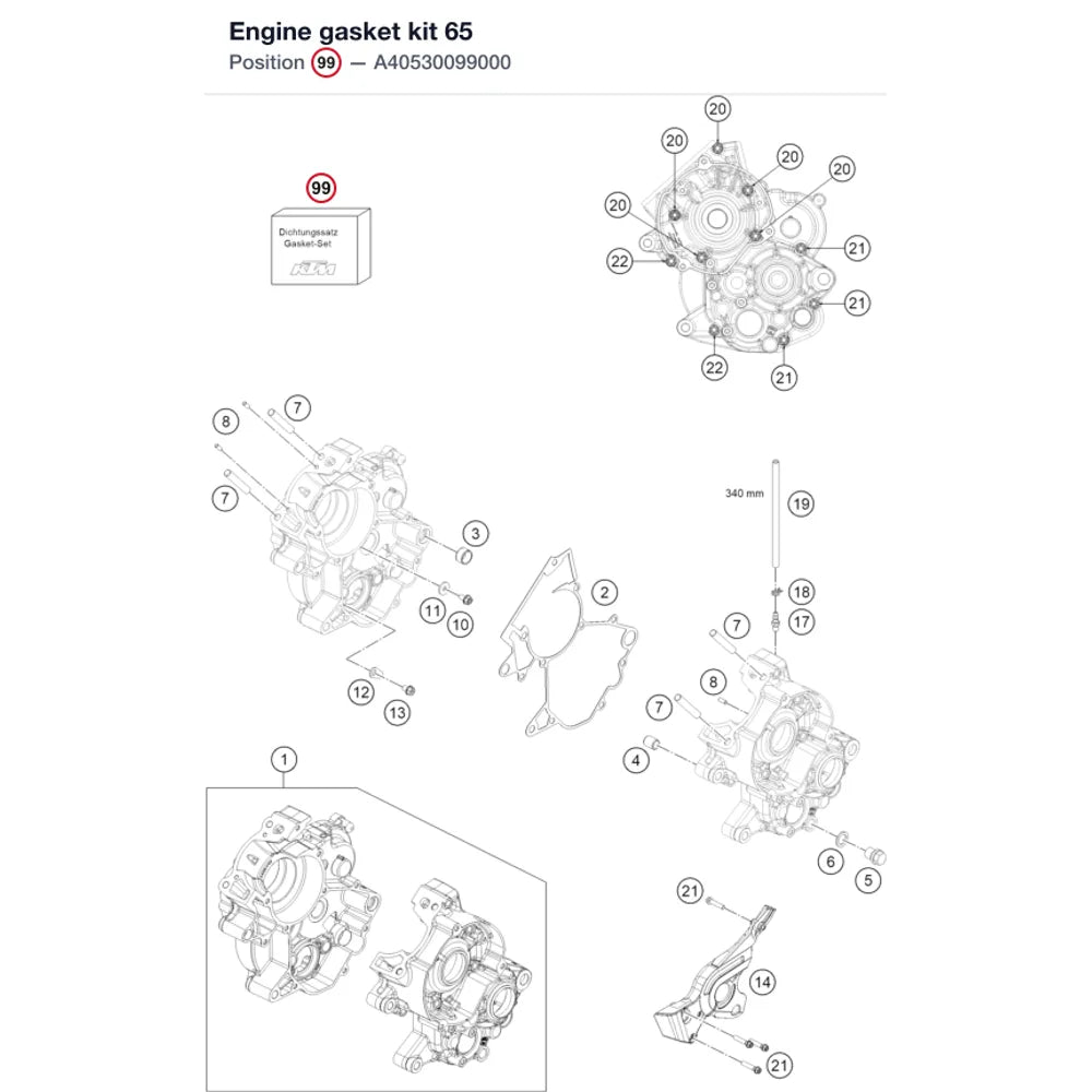 Engine gasket kit 65