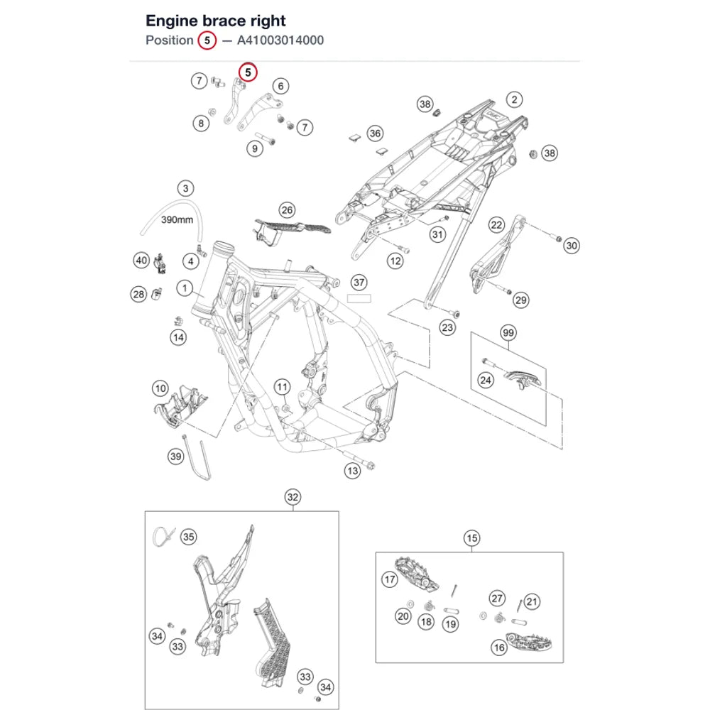 Engine brace right