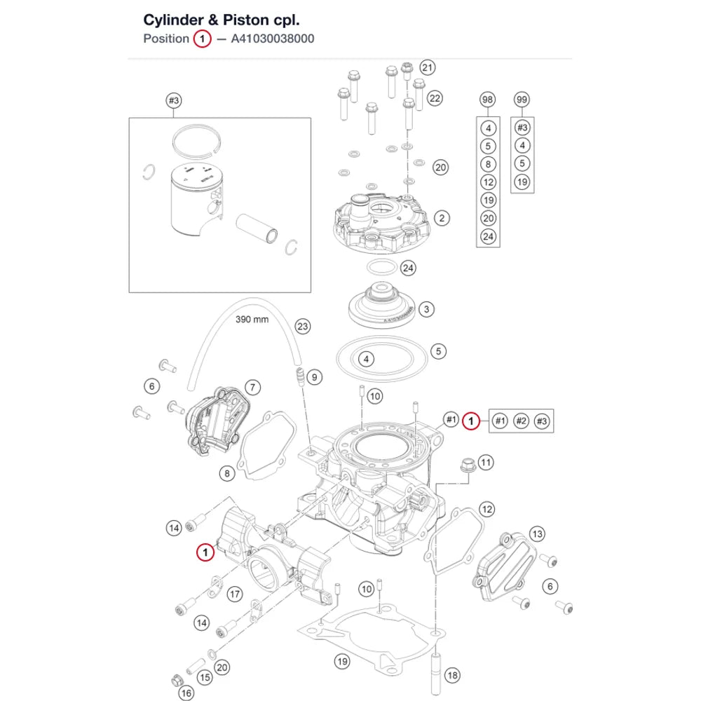 Cylinder & Piston cpl.