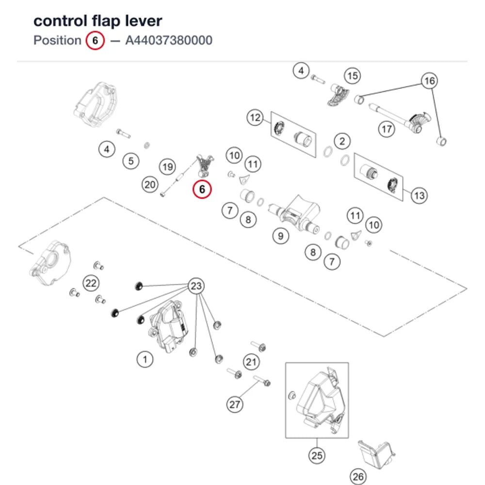 control flap lever