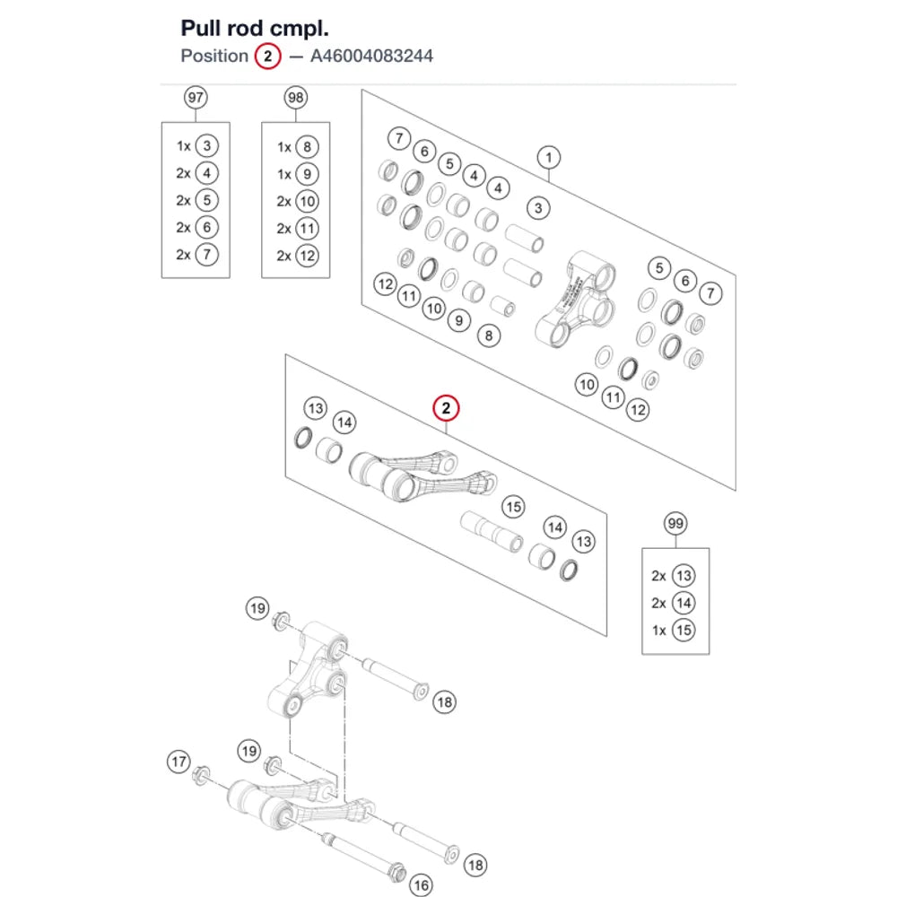 Pull rod cmpl.