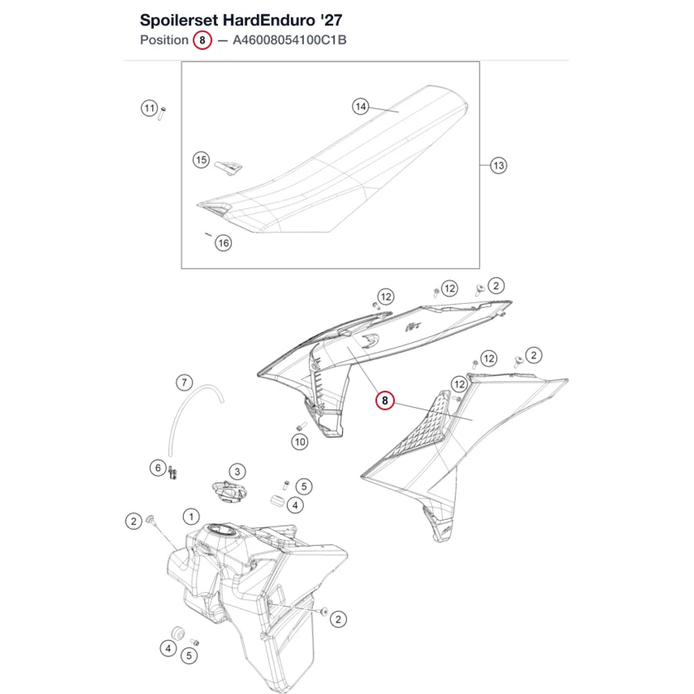 Spoilerset HardEnduro '27