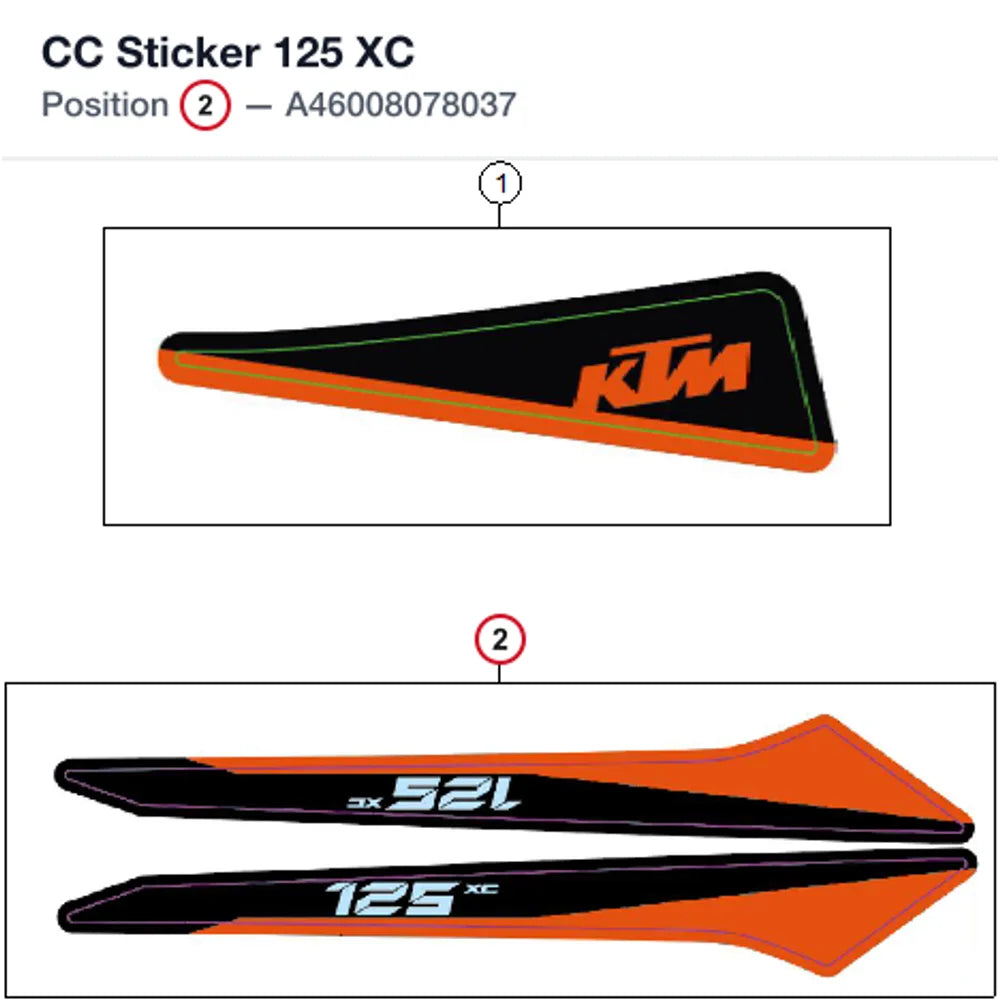CC Sticker 125 XC