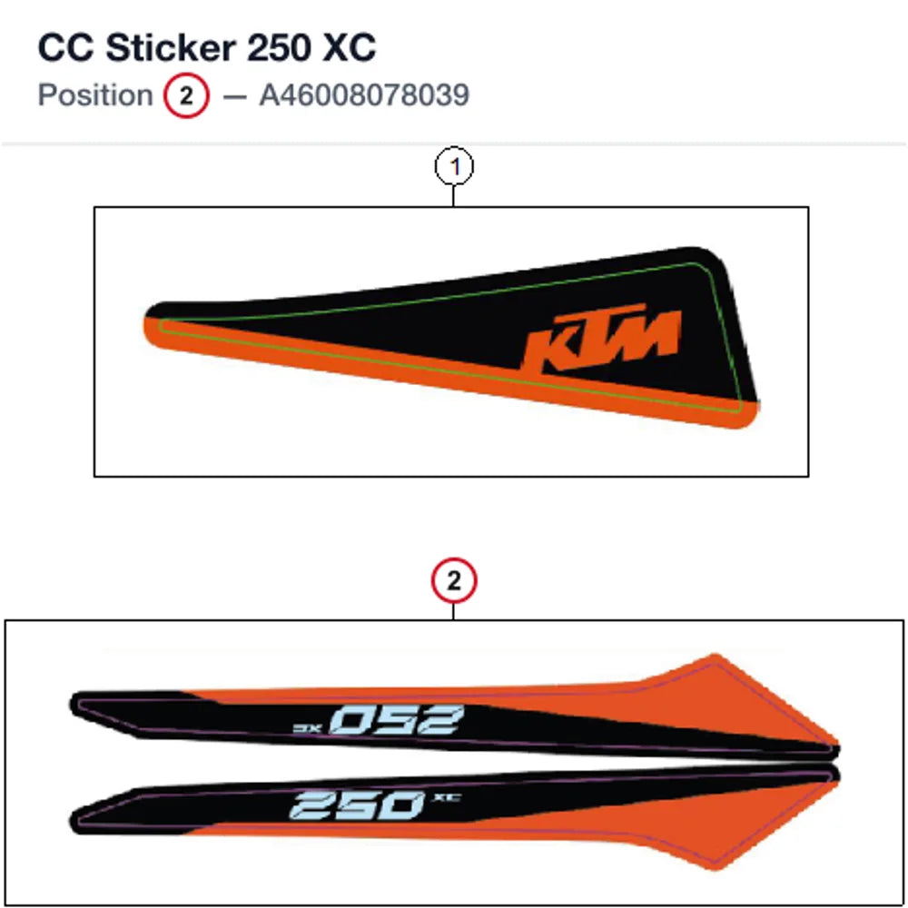 CC Sticker 250 XC