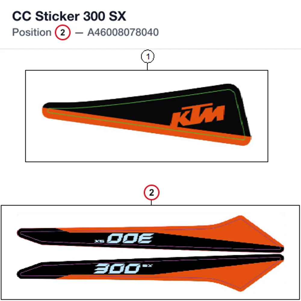 CC Sticker 300 SX