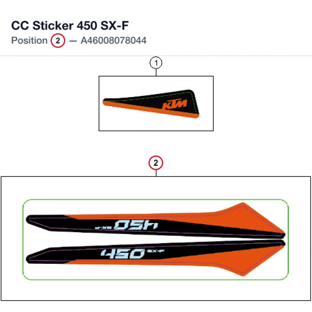 CC Sticker 450 SX-F