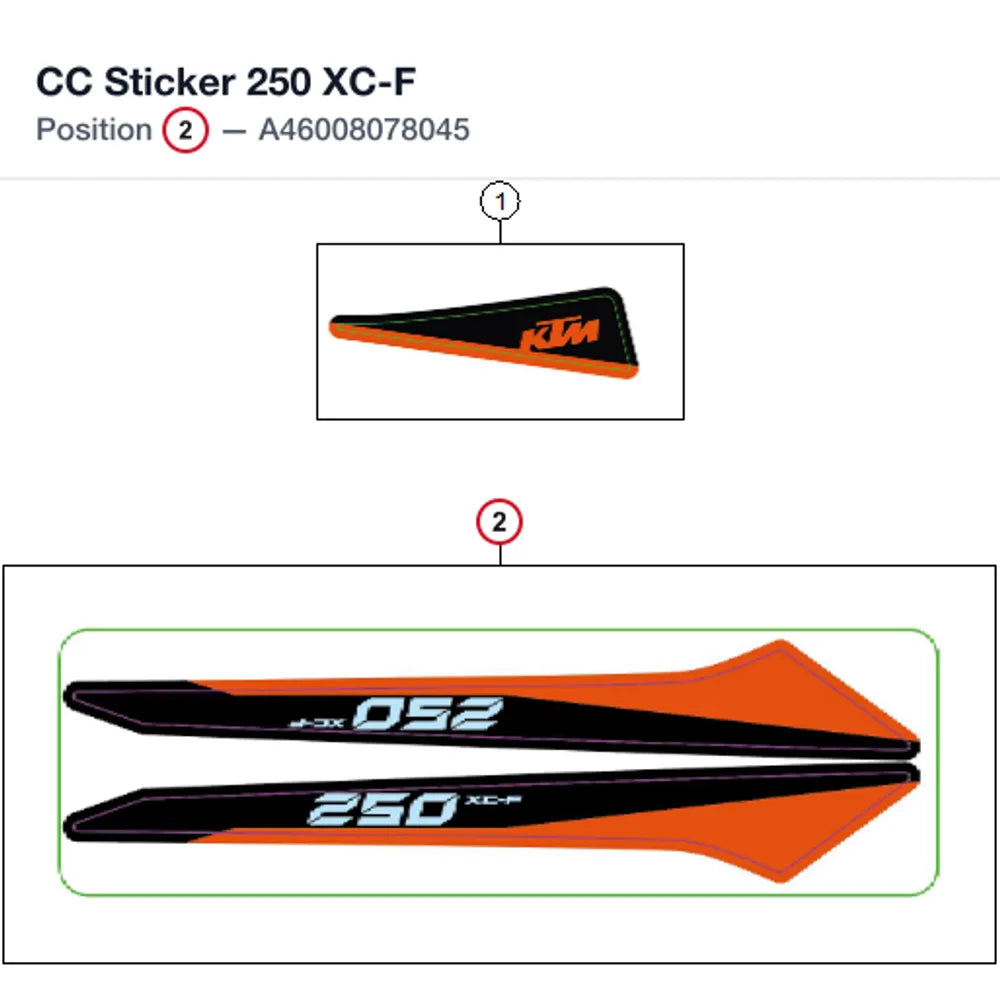CC Sticker 250 XC-F