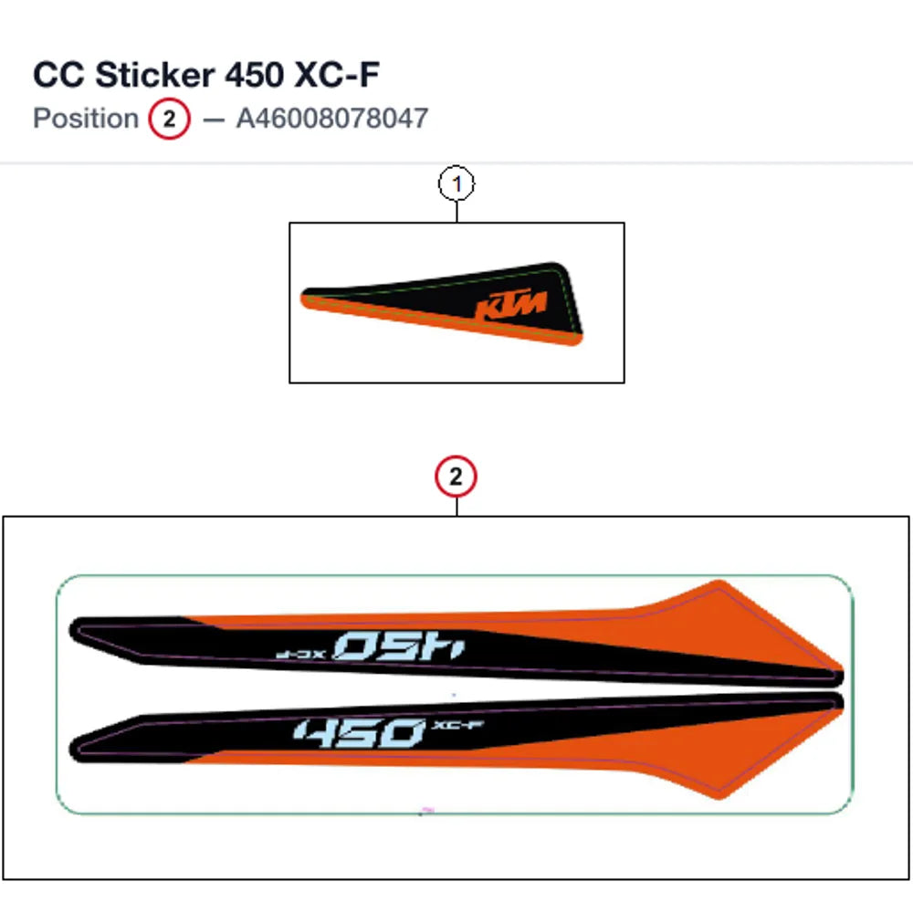 CC Sticker 450 XC-F