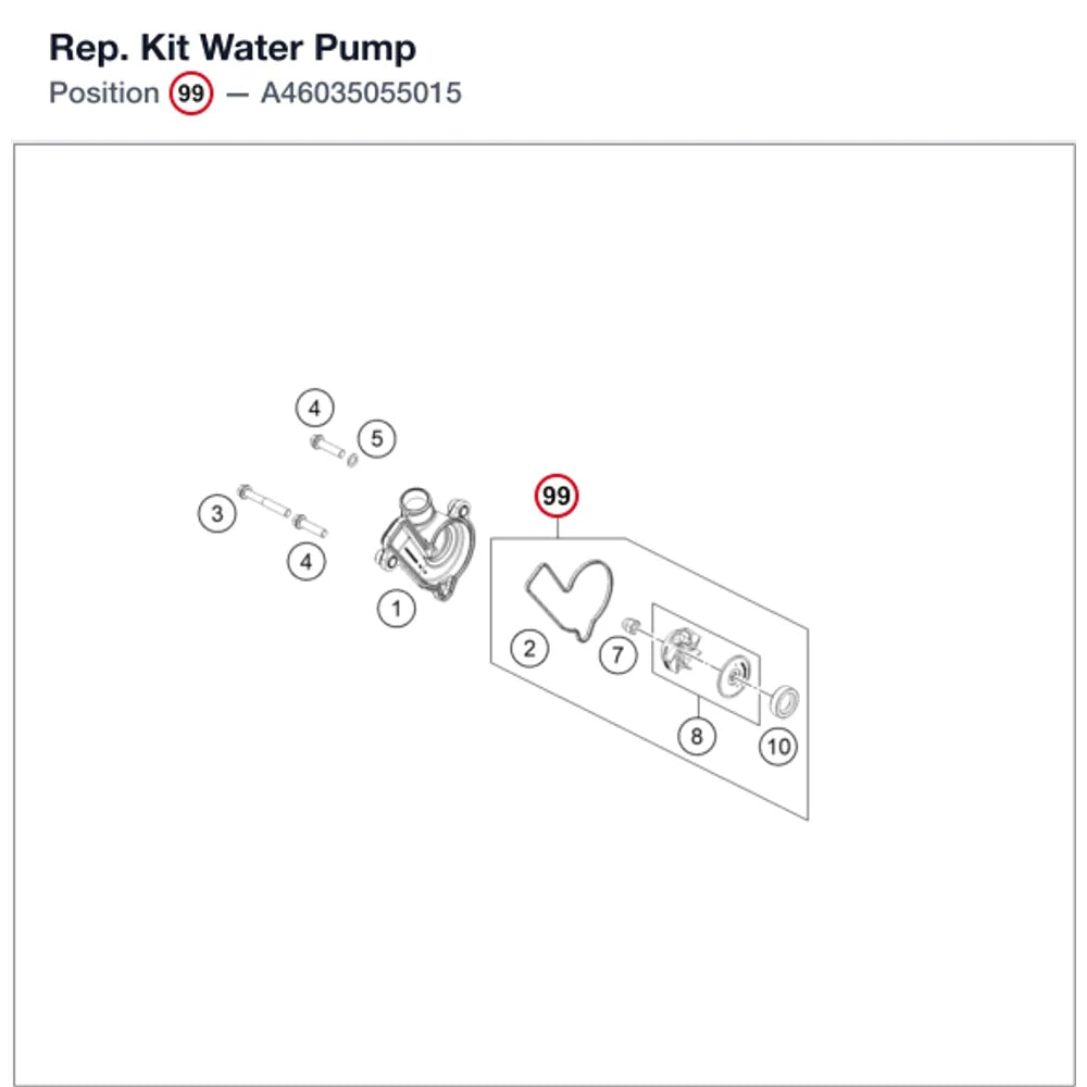 Rep. Kit Water Pump