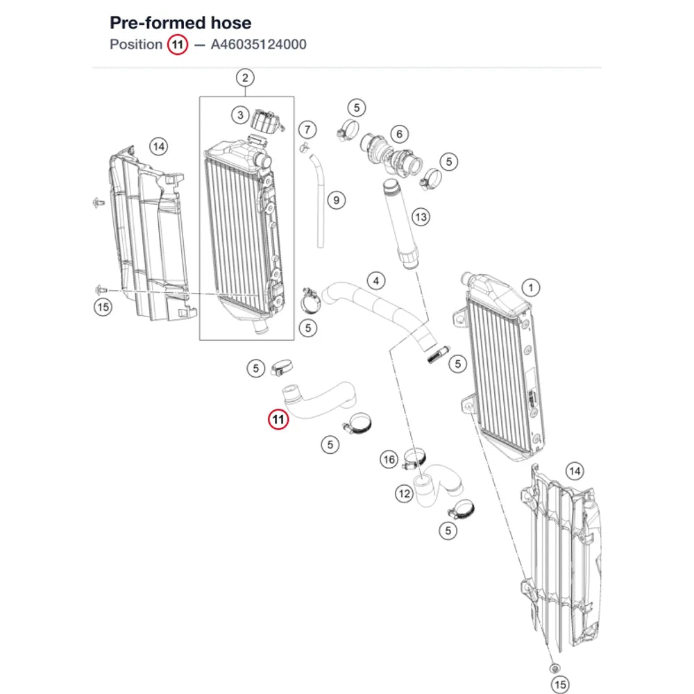 Pre-formed hose