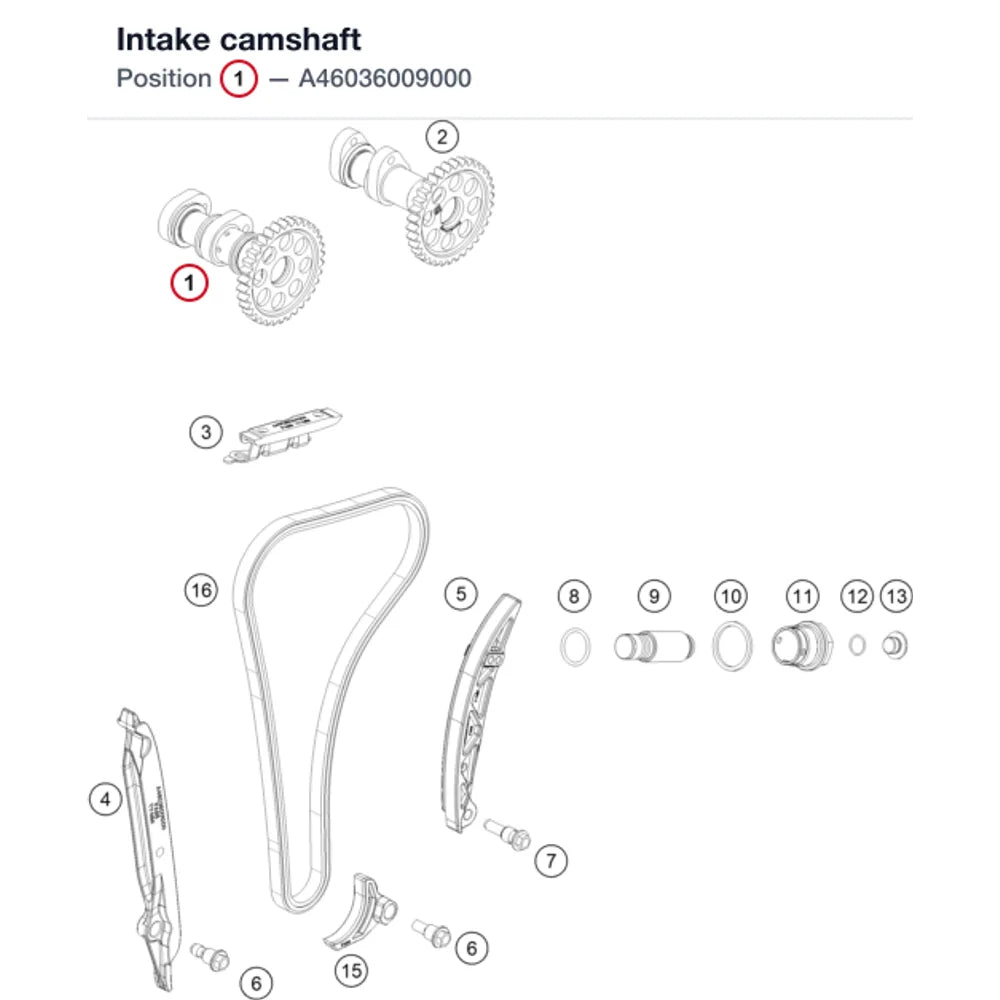 Intake camshaft