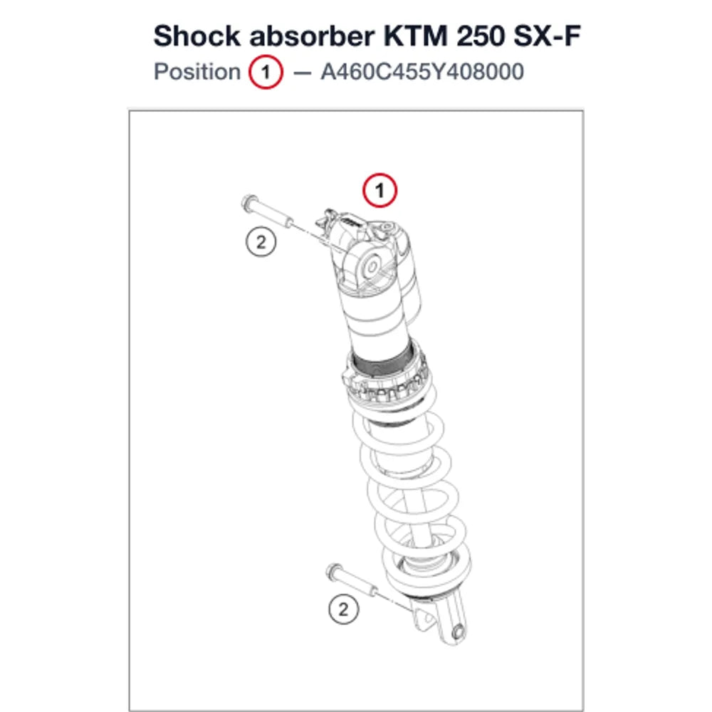 Shock absorber KTM 250 SX-F 2025 US