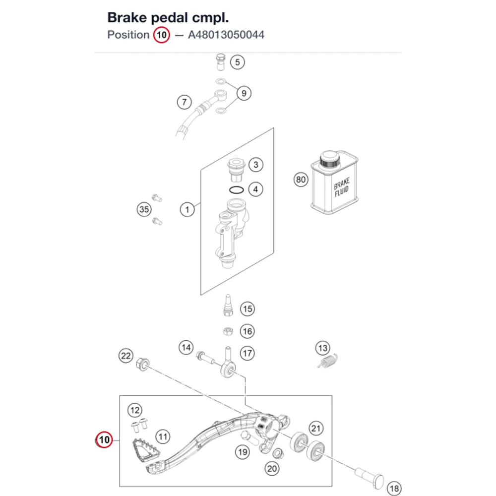 Brake pedal cmpl.