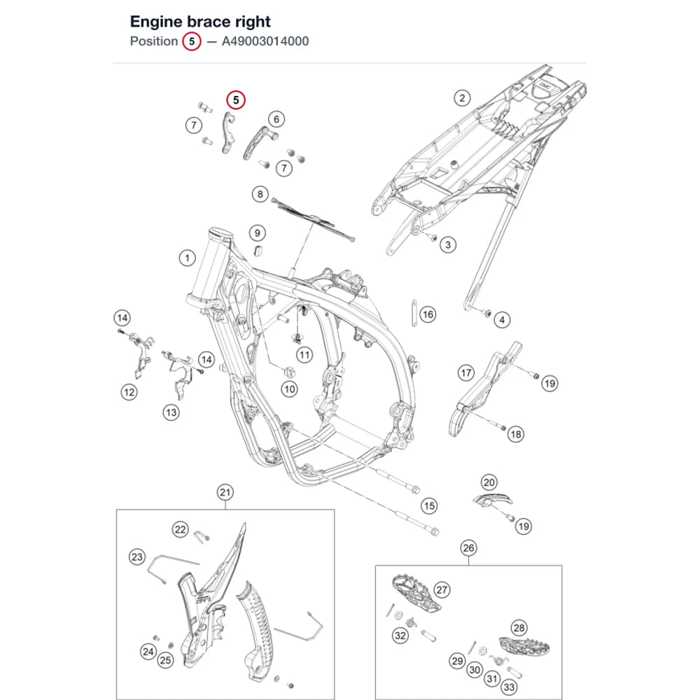 Engine brace right
