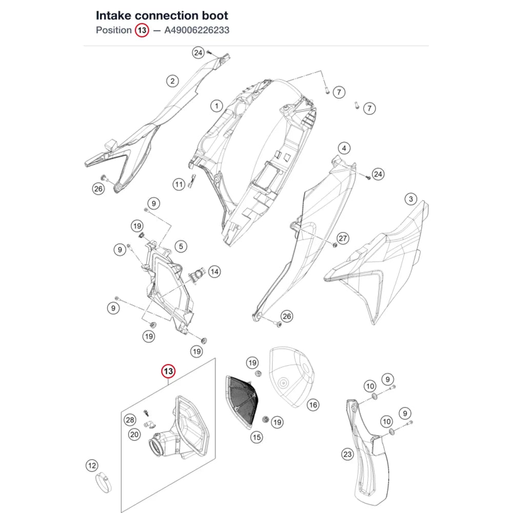 Intake connection boot