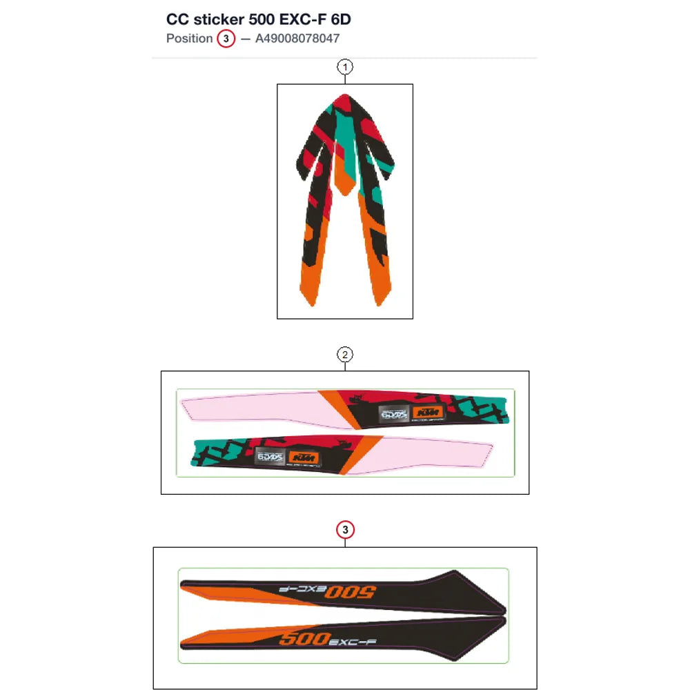 CC sticker 500 EXC-F 6D