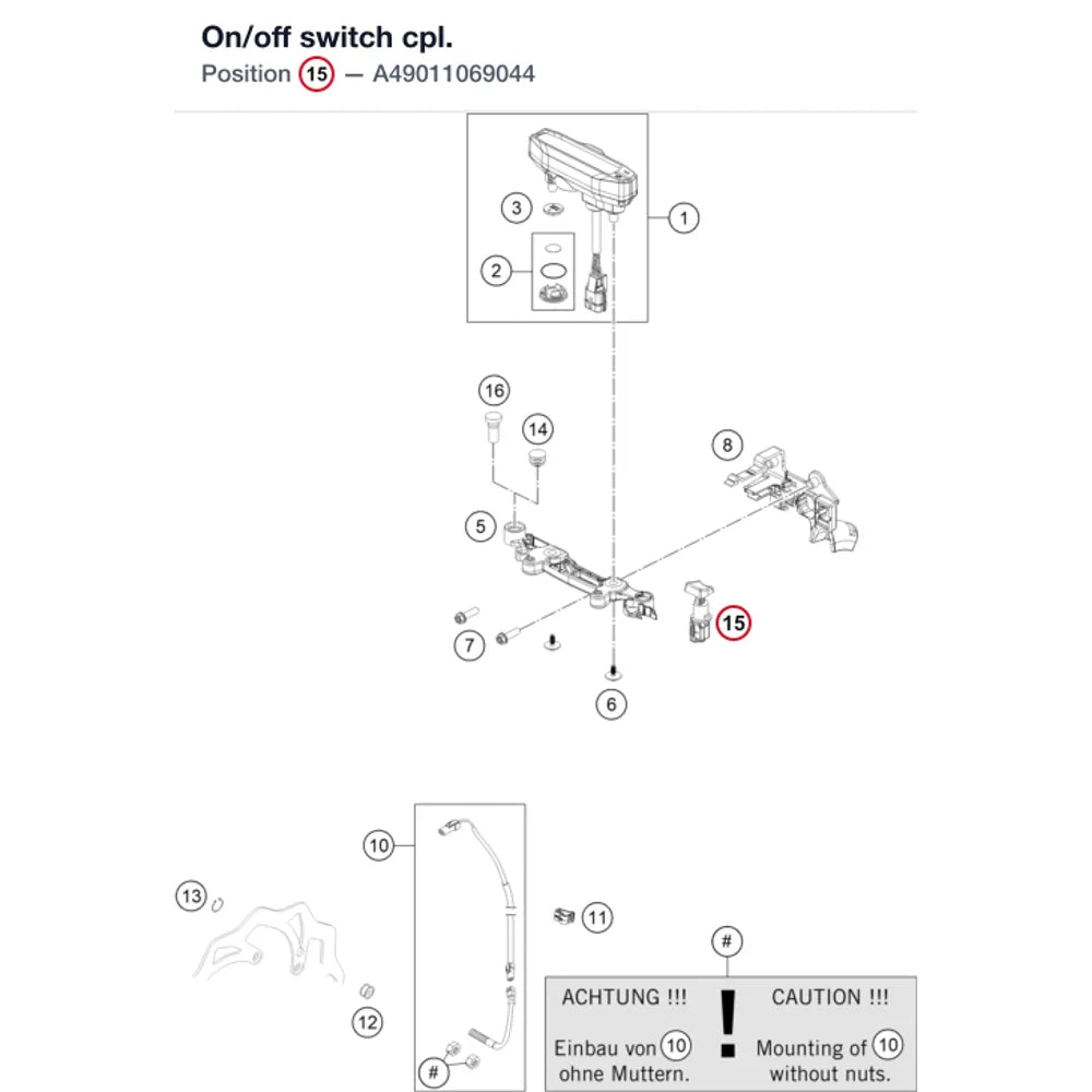 On/off switch cpl.