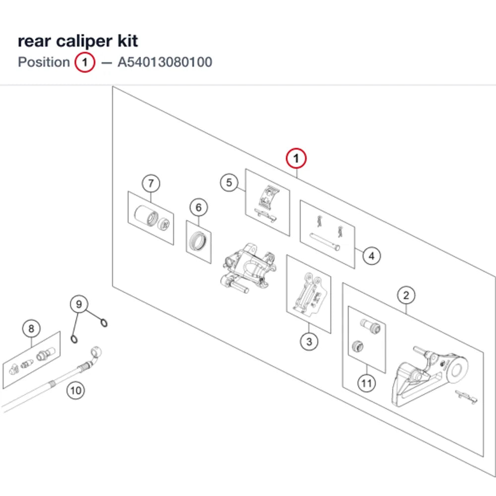 rear caliper kit