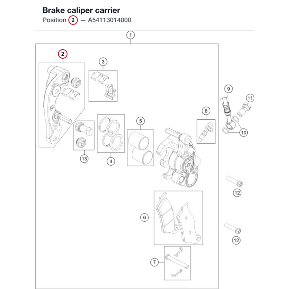 Brake caliper carrier