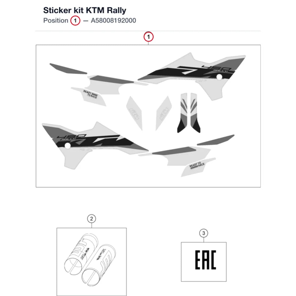 Sticker kit KTM Rally