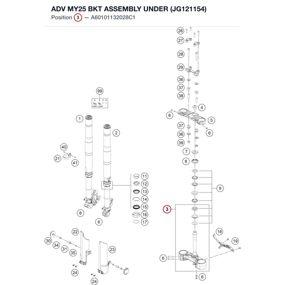 ADV MY25 BKT ASSEMBLY UNDER (JG121154)