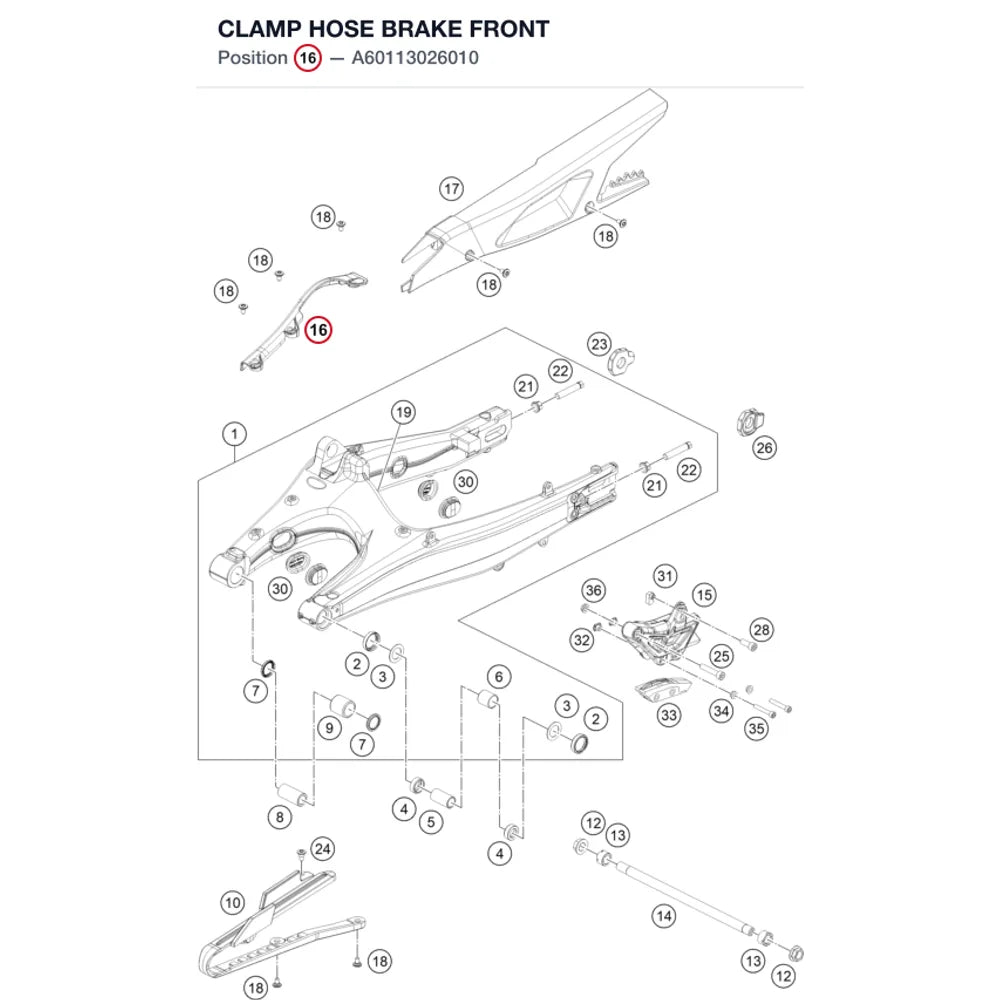 CLAMP HOSE BRAKE FRONT