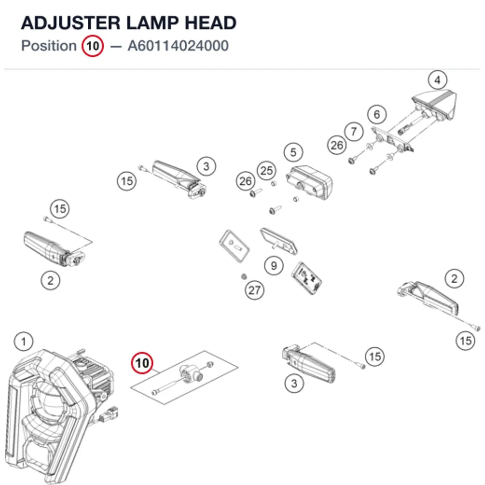 ADJUSTER LAMP HEAD