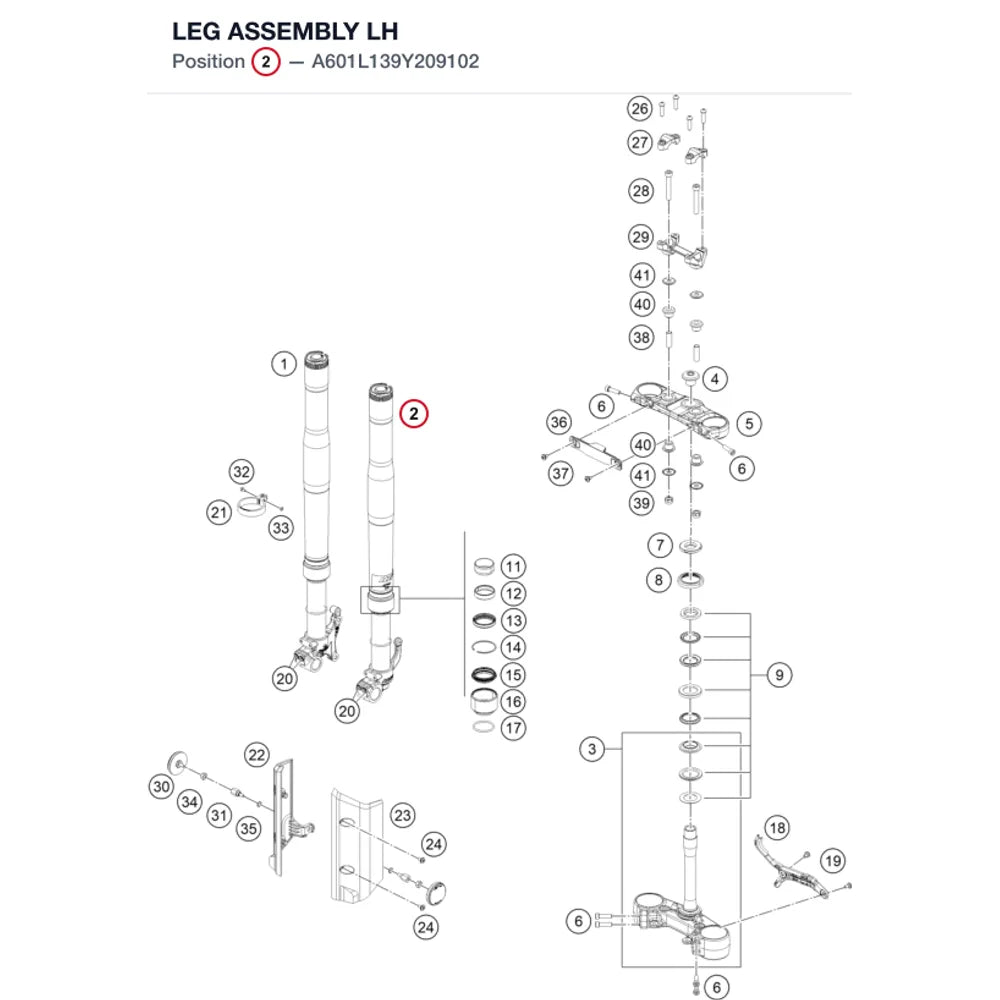 LEG ASSEMBLY LH