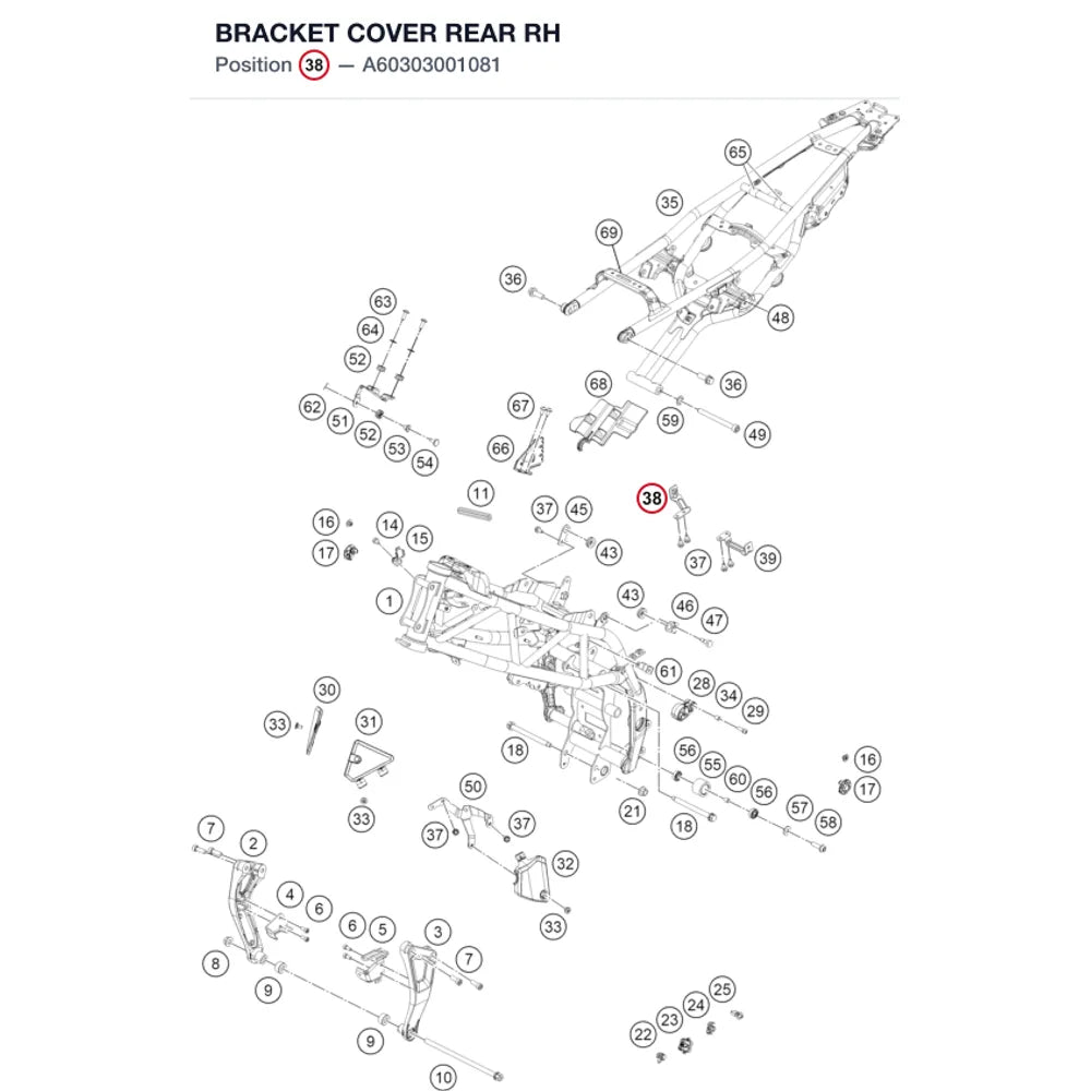 BRACKET COVER REAR RH