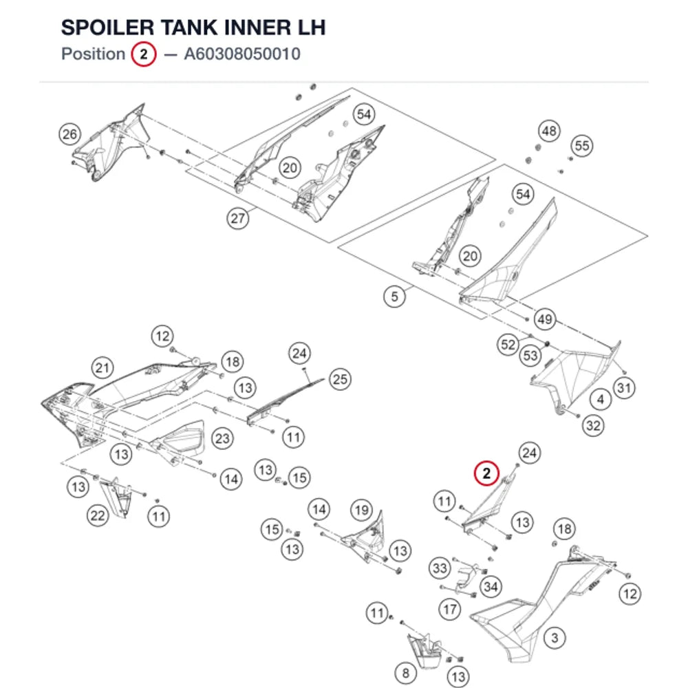 SPOILER TANK INNER LH