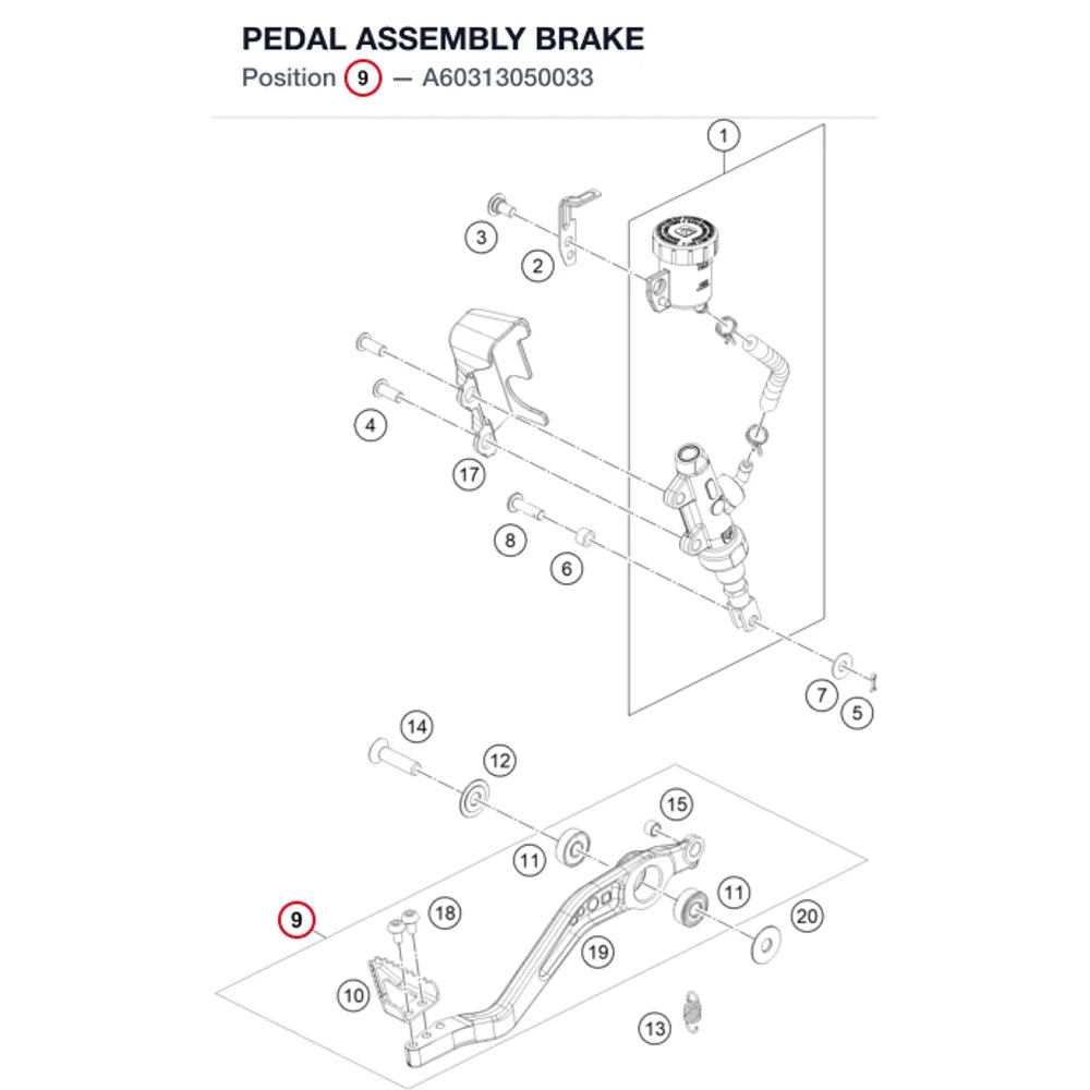 PEDAL ASSEMBLY BRAKE
