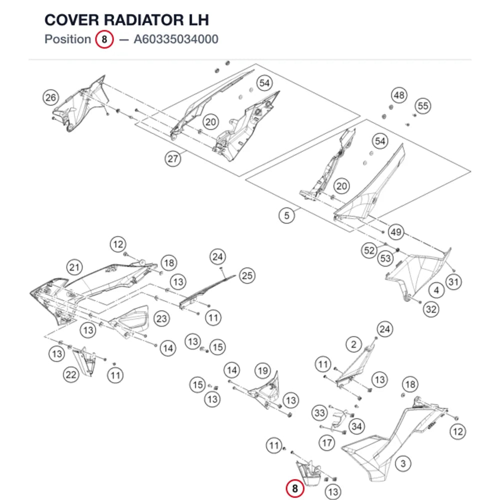 COVER RADIATOR LH