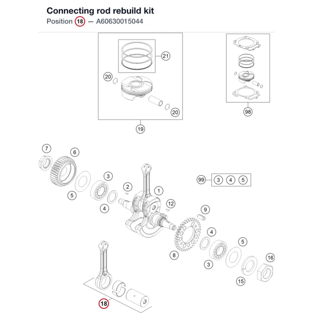 Connecting rod rebuild kit