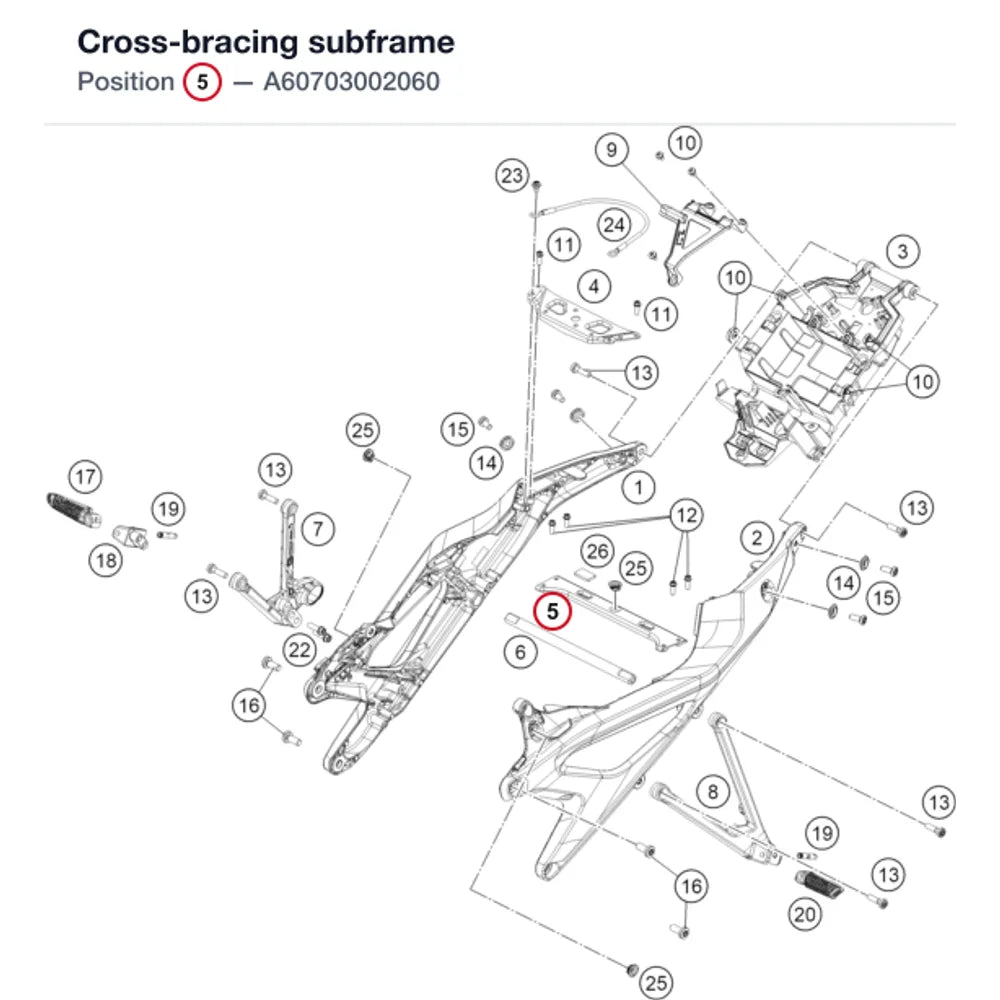 Cross-bracing subframe