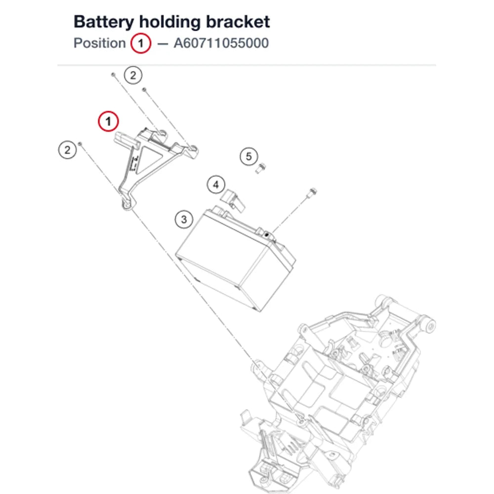 Battery holding bracket