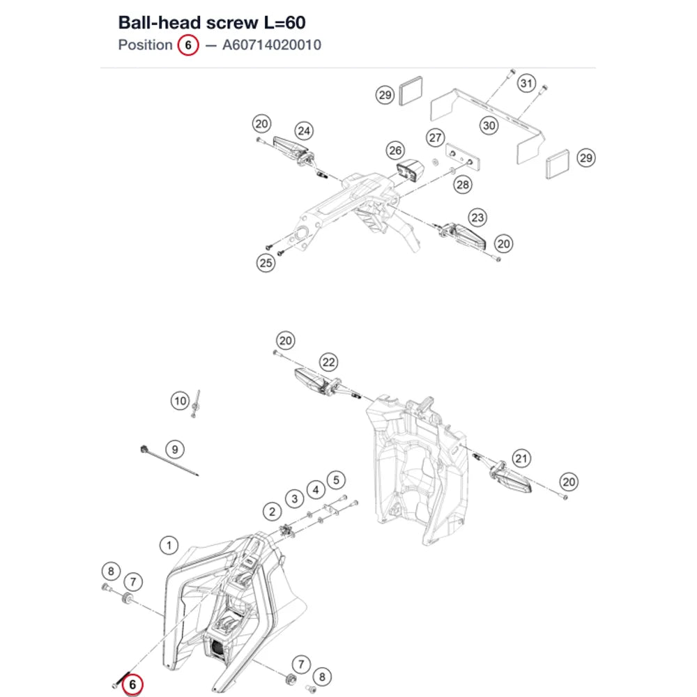 Ball-head screw L=60