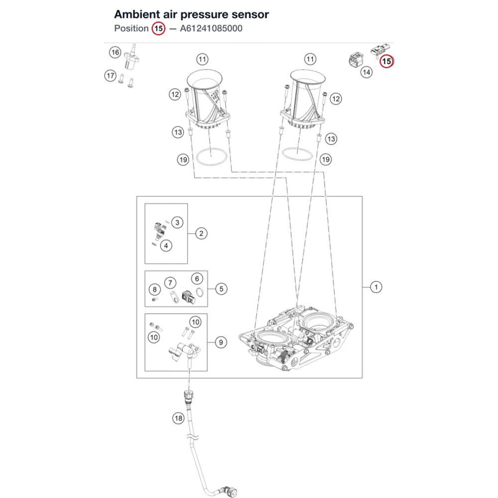 Ambient air pressure sensor