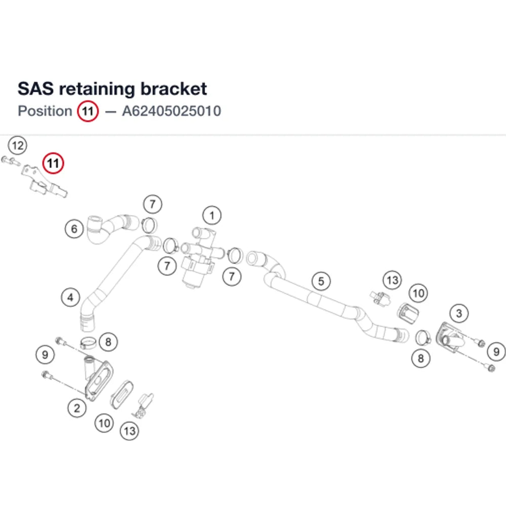 SAS retaining bracket