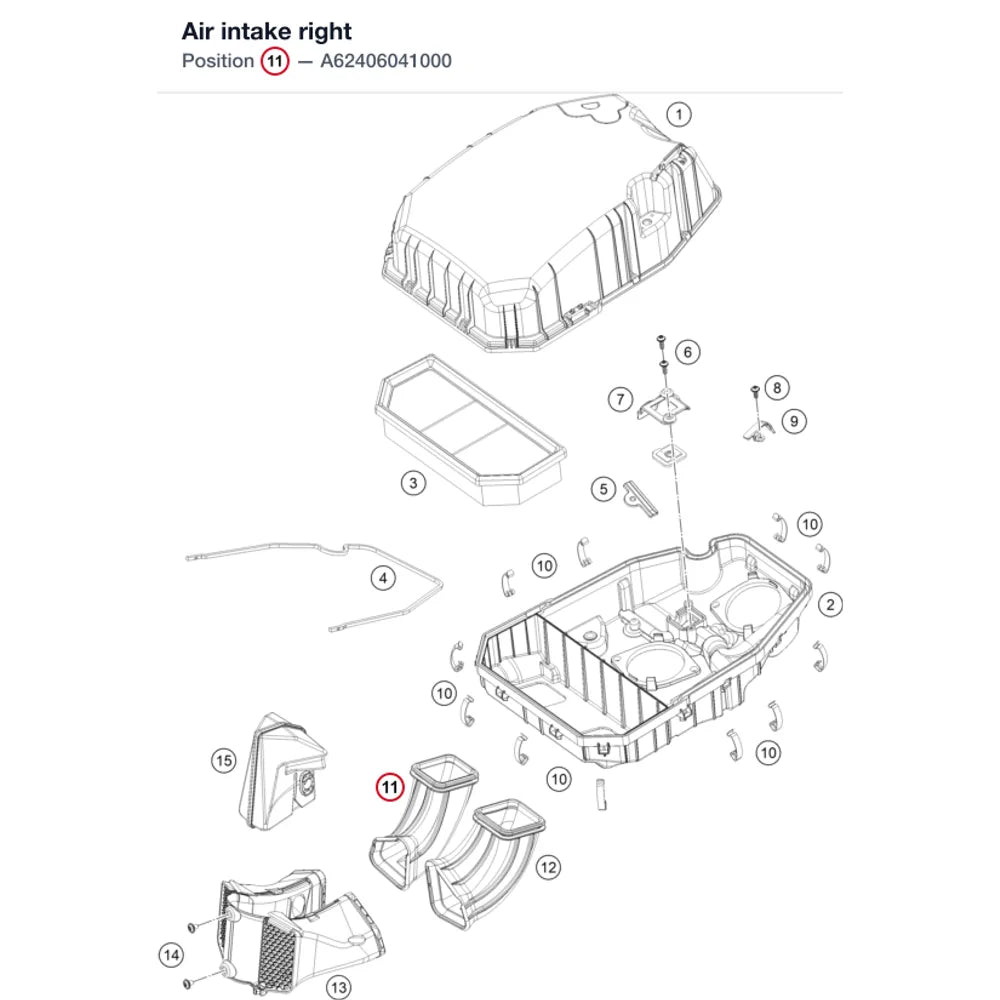 Air intake right