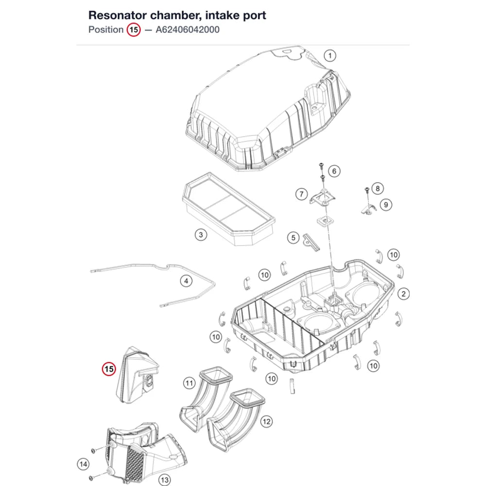 Resonator chamber, intake port