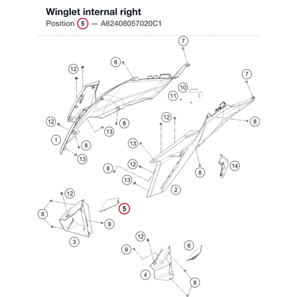 Winglet internal right