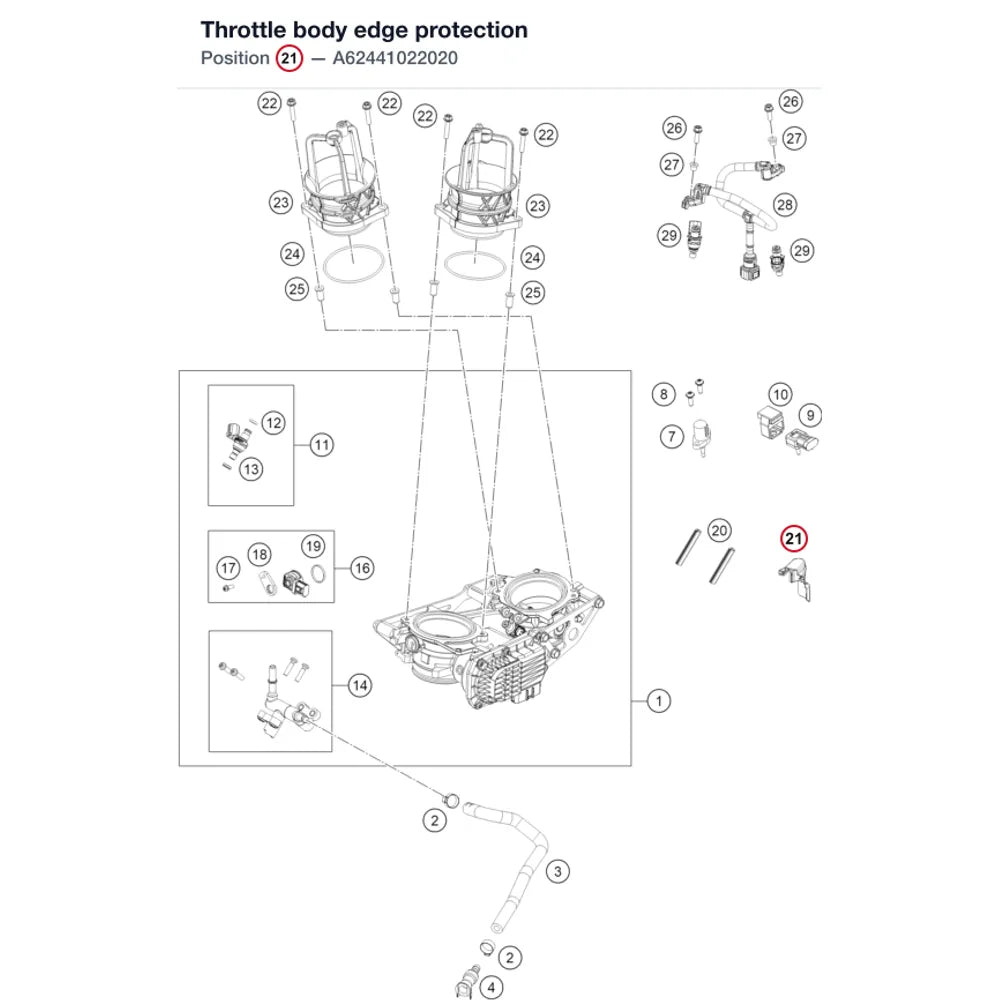 Throttle body edge protection