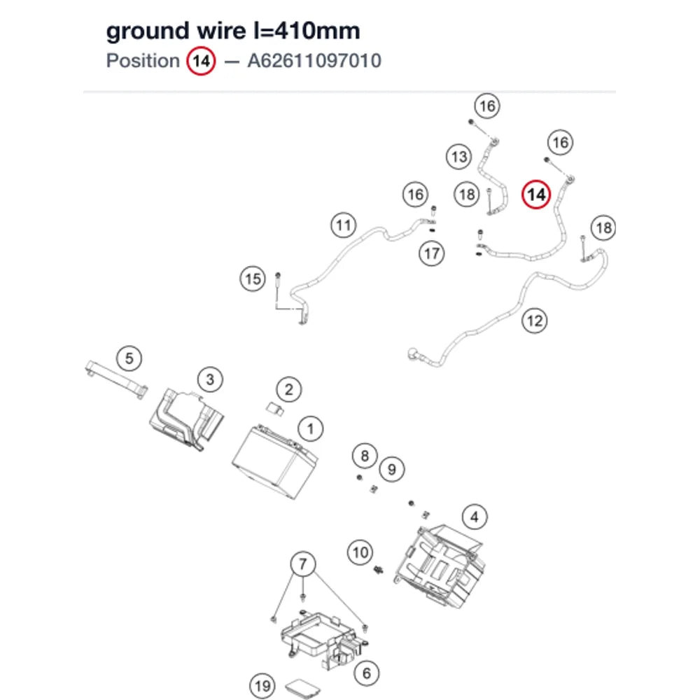 ground wire l=410mm