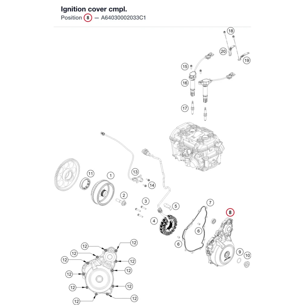 Ignition cover cmpl.
