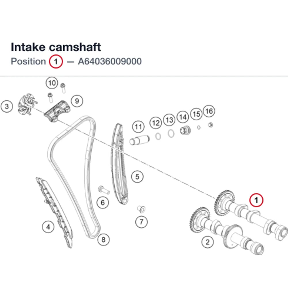 Intake camshaft