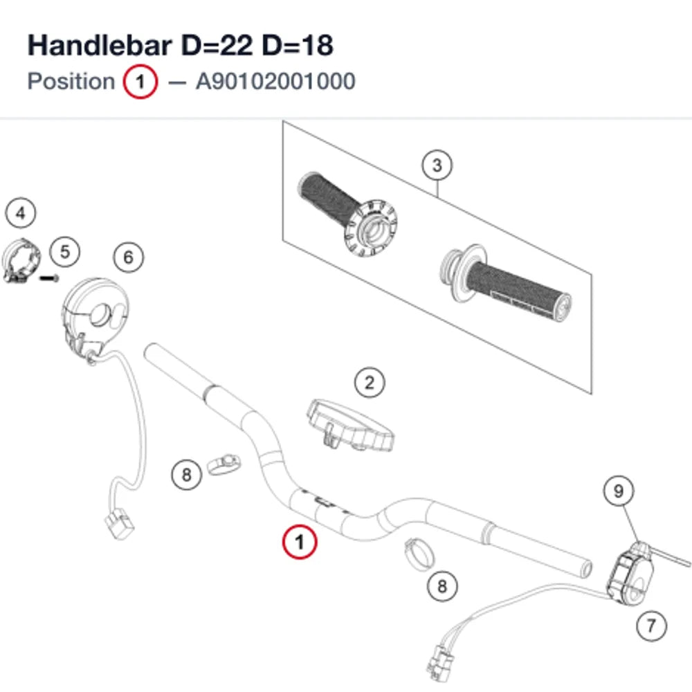 Handlebar D=22 D=18