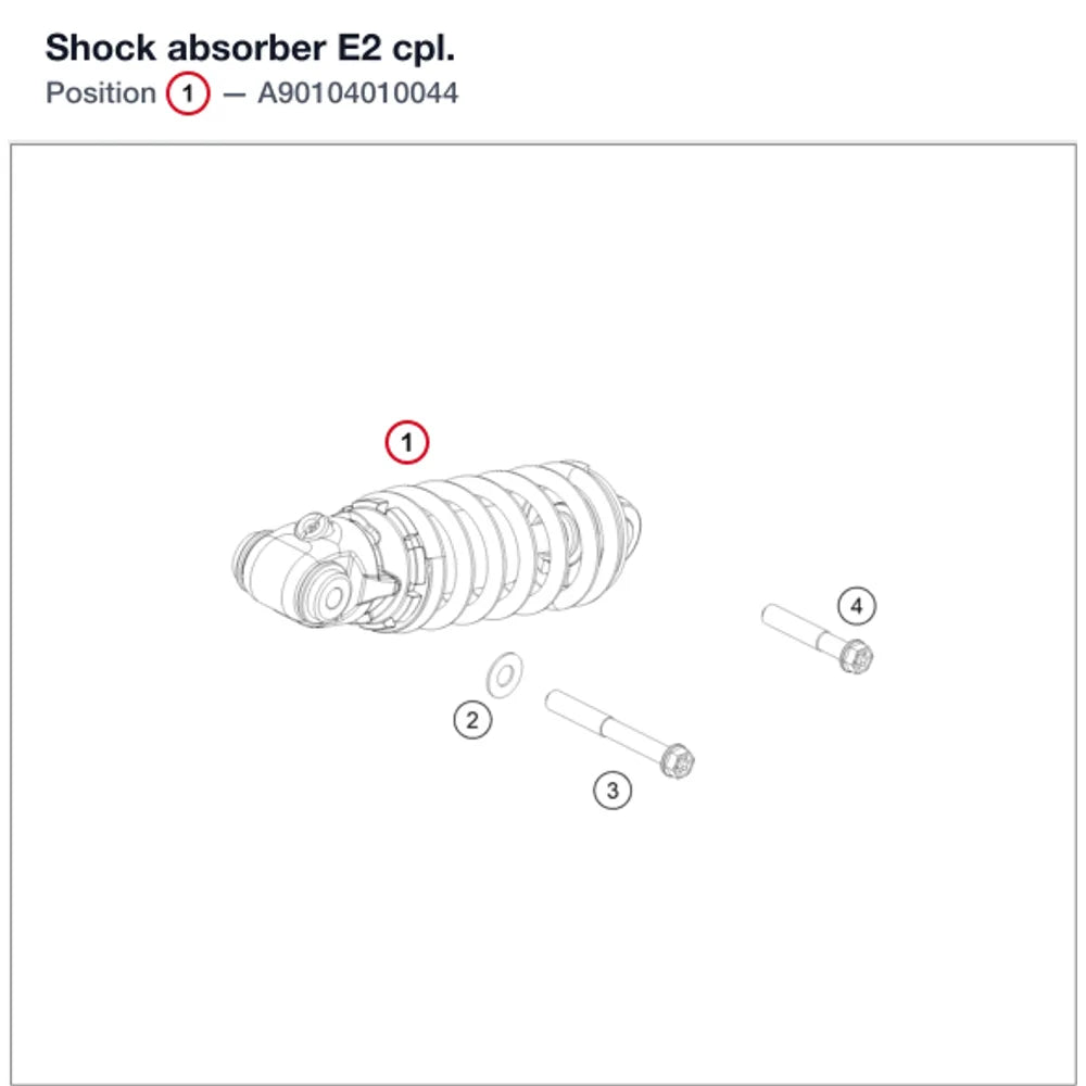 Shock absorber E2 cpl.